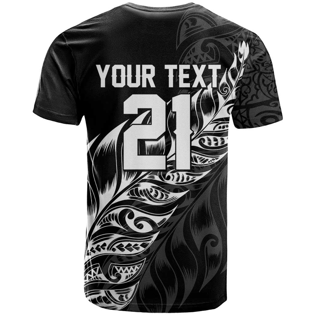 New Zealand Lawn Bowls Custom T Shirt Black Maori Warrior Tribal Silver Fern - Aussie Hoodie