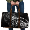 New Zealand Lawn Bowls Travel Bag Black Maori Warrior Tribal Silver Fern - Aussie Hoodie
