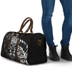 New Zealand Lawn Bowls Travel Bag Black Maori Warrior Tribal Silver Fern - Aussie Hoodie
