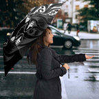 New Zealand Lawn Bowls Umbrella Black Maori Warrior Tribal Silver Fern - Aussie Hoodie