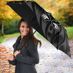 New Zealand Lawn Bowls Umbrella Black Maori Warrior Tribal Silver Fern - Aussie Hoodie