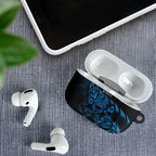 New Zealand Lawn Bowls AirPods Case Blue Maori Warrior Tribal Silver Fern - Aussie Hoodie