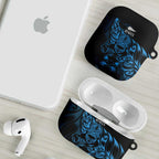 New Zealand Lawn Bowls AirPods Case Blue Maori Warrior Tribal Silver Fern - Aussie Hoodie