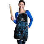 New Zealand Lawn Bowls Apron Blue Maori Warrior Tribal Silver Fern - Aussie Hoodie