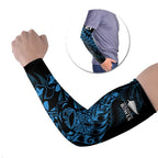 New Zealand Lawn Bowls Custom Arm Sleeves Blue Maori Warrior Tribal Silver Fern - Aussie Hoodie