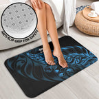 New Zealand Lawn Bowls Bathroom Set Blue Maori Warrior Tribal Silver Fern - Aussie Hoodie