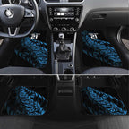 New Zealand Lawn Bowls Custom Car Mats Blue Maori Warrior Tribal Silver Fern - Aussie Hoodie