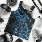 New Zealand Lawn Bowls Custom Men Tank Top Blue Maori Warrior Tribal Silver Fern - Aussie Hoodie