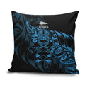 New Zealand Lawn Bowls Pillow Cover Blue Maori Warrior Tribal Silver Fern - Aussie Hoodie