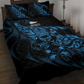 New Zealand Lawn Bowls Quilt Bed Set Blue Maori Warrior Tribal Silver Fern - Aussie Hoodie