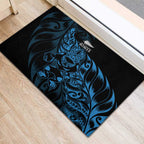 New Zealand Lawn Bowls Rubber Doormat Blue Maori Warrior Tribal Silver Fern - Aussie Hoodie