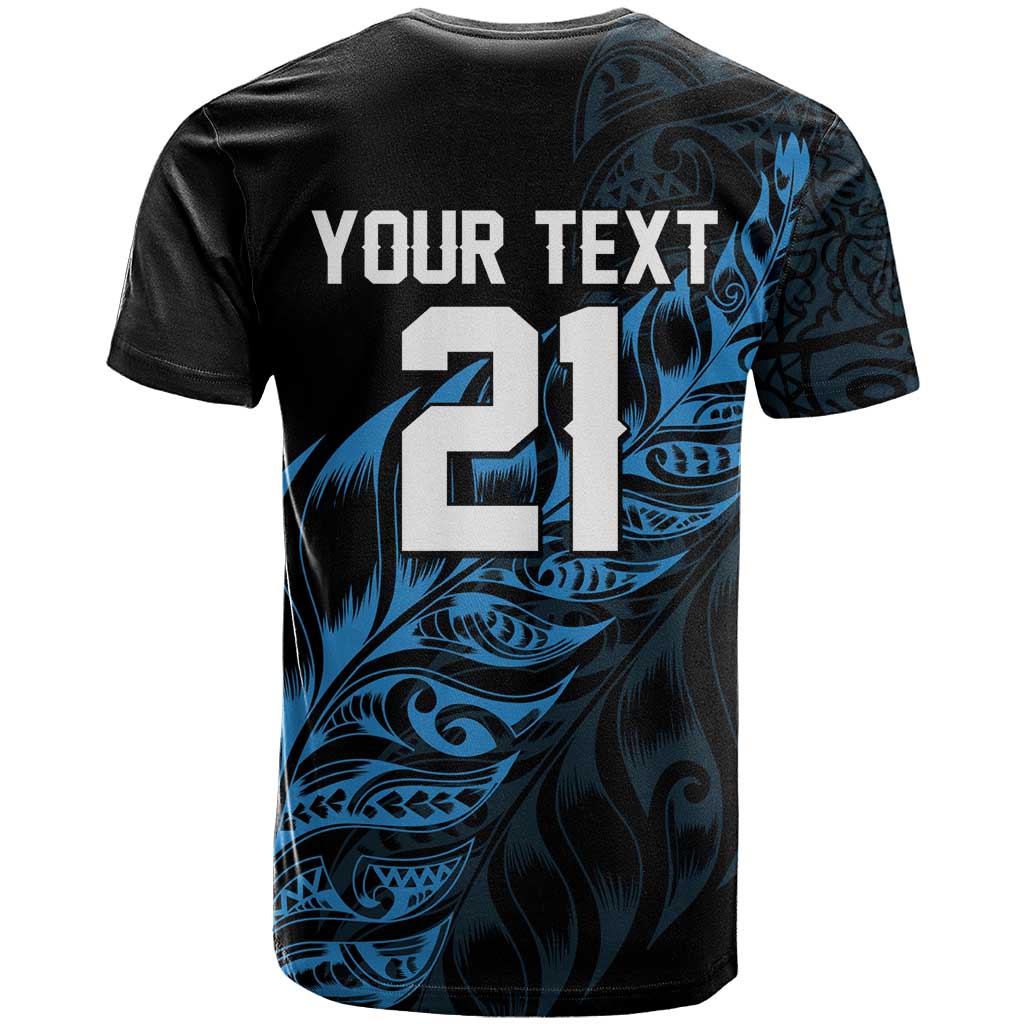 New Zealand Lawn Bowls Custom T Shirt Blue Maori Warrior Tribal Silver Fern - Aussie Hoodie