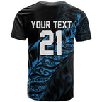 New Zealand Lawn Bowls Custom T Shirt Blue Maori Warrior Tribal Silver Fern - Aussie Hoodie