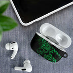 New Zealand Lawn Bowls AirPods Case Green Maori Warrior Tribal Silver Fern - Aussie Hoodie