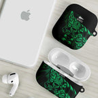 New Zealand Lawn Bowls AirPods Case Green Maori Warrior Tribal Silver Fern - Aussie Hoodie