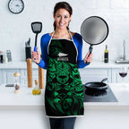 New Zealand Lawn Bowls Apron Green Maori Warrior Tribal Silver Fern - Aussie Hoodie