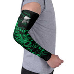 New Zealand Lawn Bowls Custom Arm Sleeves Green Maori Warrior Tribal Silver Fern - Aussie Hoodie
