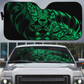 New Zealand Lawn Bowls Auto Sun Shade Green Maori Warrior Tribal Silver Fern - Aussie Hoodie