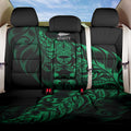 New Zealand Lawn Bowls Back Car Seat Cover Green Maori Warrior Tribal Silver Fern - Aussie Hoodie