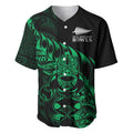New Zealand Lawn Bowls Custom Baseball Jersey Green Maori Warrior Tribal Silver Fern - Aussie Hoodie