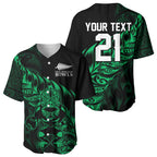 New Zealand Lawn Bowls Custom Baseball Jersey Green Maori Warrior Tribal Silver Fern - Aussie Hoodie