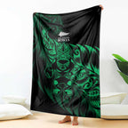 New Zealand Lawn Bowls Blanket Green Maori Warrior Tribal Silver Fern - Aussie Hoodie