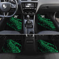 New Zealand Lawn Bowls Custom Car Mats Green Maori Warrior Tribal Silver Fern - Aussie Hoodie