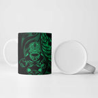 New Zealand Lawn Bowls Custom Ceramic Mug Green Maori Warrior Tribal Silver Fern - Aussie Hoodie