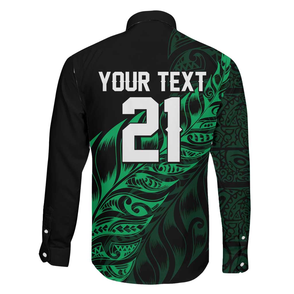 New Zealand Lawn Bowls Custom Family Matching Summer Maxi Dress and Hawaiian Shirt Green Maori Warrior Tribal Silver Fern - Aussie Hoodie
