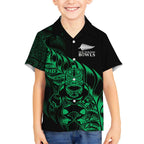 New Zealand Lawn Bowls Custom Hawaiian Shirt Green Maori Warrior Tribal Silver Fern - Aussie Hoodie