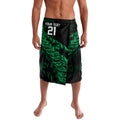 New Zealand Lawn Bowls Custom Lavalava Green Maori Warrior Tribal Silver Fern - Aussie Hoodie