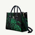 New Zealand Lawn Bowls Leather Bag Green Maori Warrior Tribal Silver Fern - Aussie Hoodie