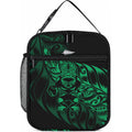 New Zealand Lawn Bowls Lunch Bag Green Maori Warrior Tribal Silver Fern