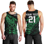 New Zealand Lawn Bowls Custom Men Tank Top Green Maori Warrior Tribal Silver Fern - Aussie Hoodie