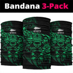 New Zealand Lawn Bowls Neck Gaiter Green Maori Warrior Tribal Silver Fern - Aussie Hoodie