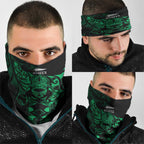 New Zealand Lawn Bowls Neck Gaiter Green Maori Warrior Tribal Silver Fern - Aussie Hoodie