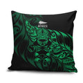 New Zealand Lawn Bowls Pillow Cover Green Maori Warrior Tribal Silver Fern - Aussie Hoodie