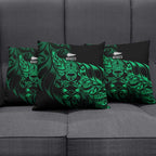 New Zealand Lawn Bowls Pillow Cover Green Maori Warrior Tribal Silver Fern - Aussie Hoodie