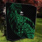 New Zealand Lawn Bowls Quilt Green Maori Warrior Tribal Silver Fern - Aussie Hoodie