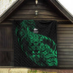 New Zealand Lawn Bowls Quilt Green Maori Warrior Tribal Silver Fern - Aussie Hoodie