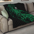New Zealand Lawn Bowls Quilt Green Maori Warrior Tribal Silver Fern - Aussie Hoodie