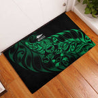 New Zealand Lawn Bowls Rubber Doormat Green Maori Warrior Tribal Silver Fern - Aussie Hoodie