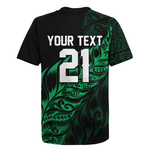 New Zealand Lawn Bowls Custom Rugby Jersey Green Maori Warrior Tribal Silver Fern - Aussie Hoodie