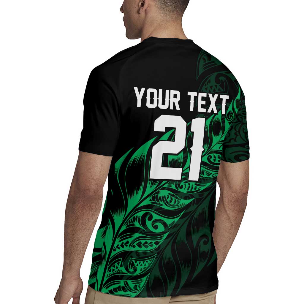 New Zealand Lawn Bowls Custom Rugby Jersey Green Maori Warrior Tribal Silver Fern - Aussie Hoodie