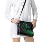 New Zealand Lawn Bowls Shoulder Handbag Green Maori Warrior Tribal Silver Fern - Aussie Hoodie