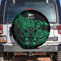 New Zealand Lawn Bowls Spare Tire Cover Green Maori Warrior Tribal Silver Fern - Aussie Hoodie