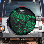 New Zealand Lawn Bowls Spare Tire Cover Green Maori Warrior Tribal Silver Fern - Aussie Hoodie