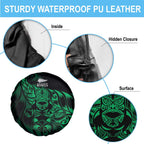 New Zealand Lawn Bowls Spare Tire Cover Green Maori Warrior Tribal Silver Fern - Aussie Hoodie