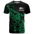 New Zealand Lawn Bowls Custom T Shirt Green Maori Warrior Tribal Silver Fern - Aussie Hoodie