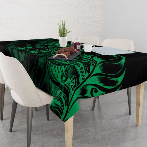 New Zealand Lawn Bowls Tablecloth Green Maori Warrior Tribal Silver Fern - Aussie Hoodie